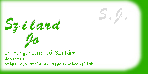 szilard jo business card